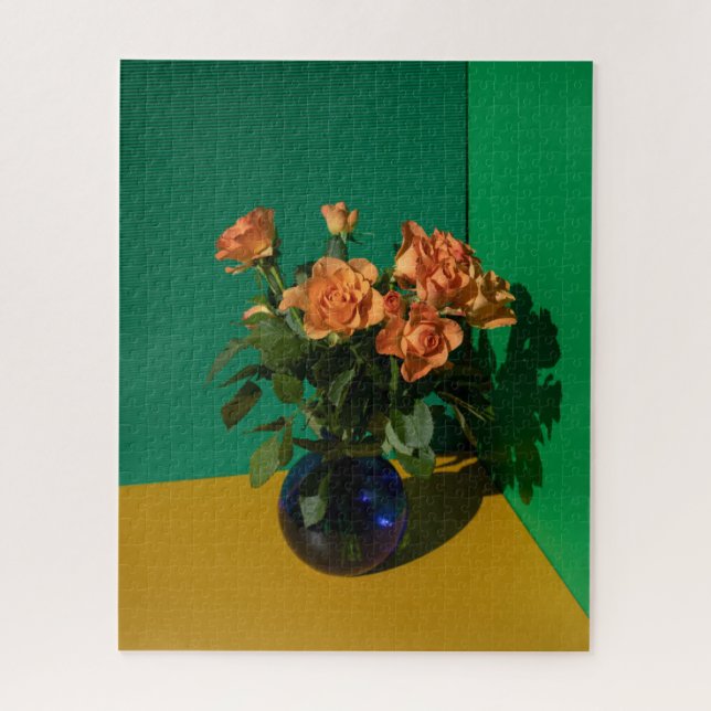 Flowers | Roses in Vase Jigsaw Puzzle (Vertical)