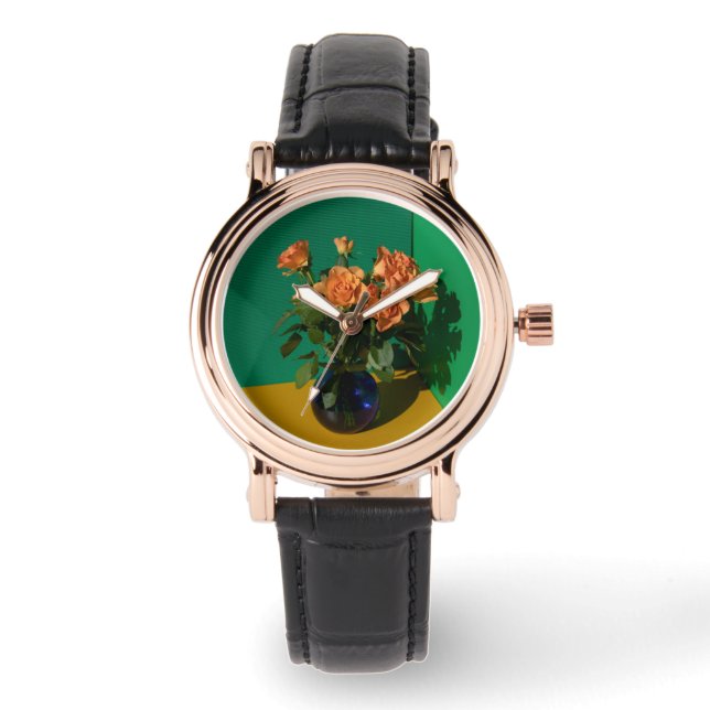 Flowers | Roses in Vase Watch (Front)