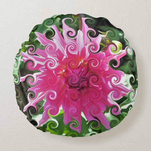 FLOWERS ROUND CUSHION (Front)