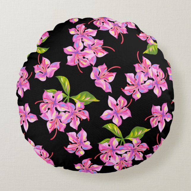 Flowers  round cushion (Front)
