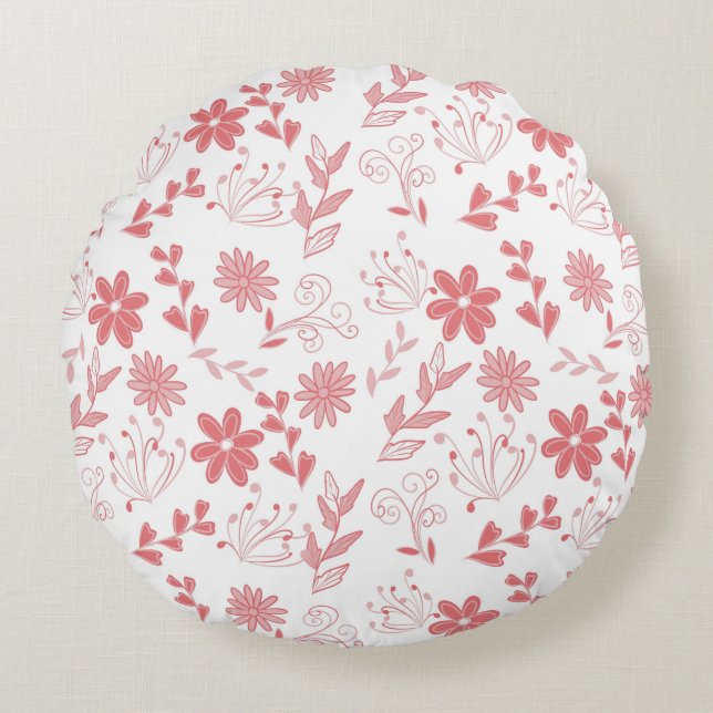 Flowers Round Cushion (Front)