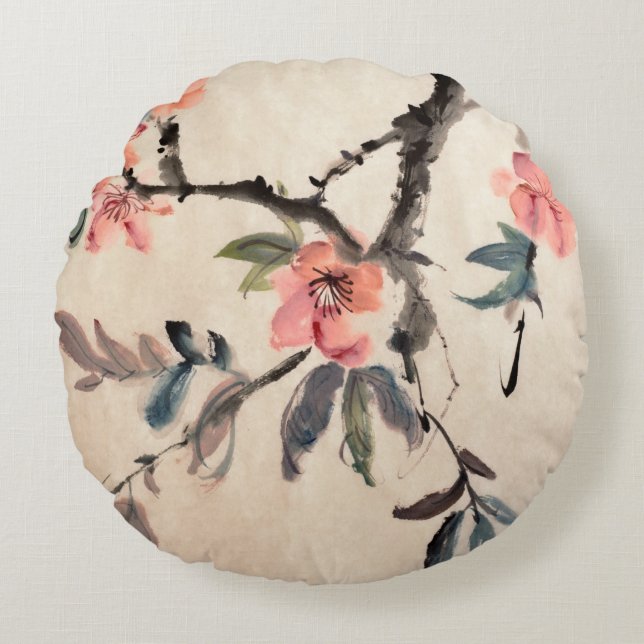 Flowers Round Cushion (Front)