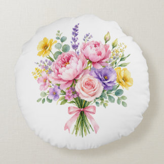 Flowers Round Cushion