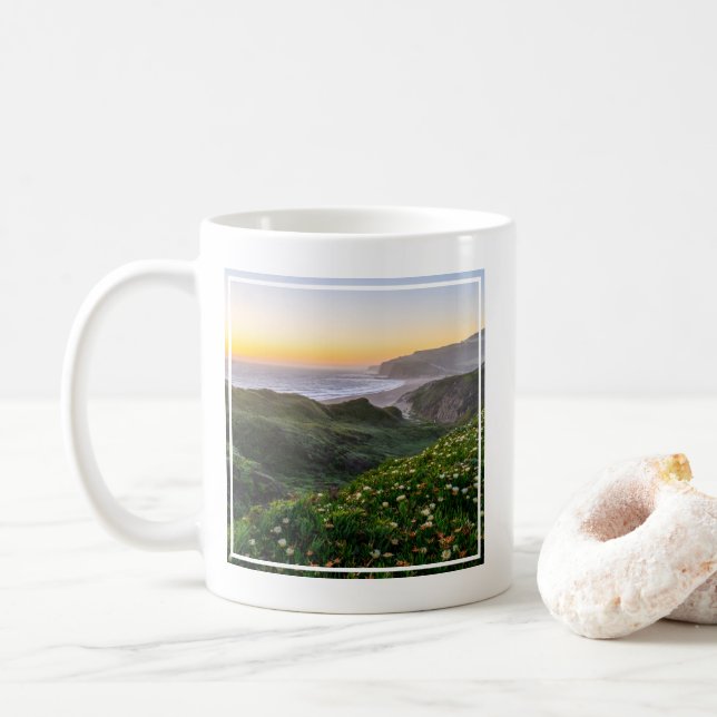 Flowers | Santa Cruz California Coffee Mug (With Donut)