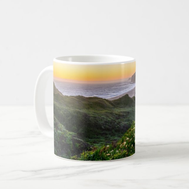 Flowers | Santa Cruz California Coffee Mug (Front Left)