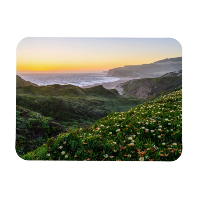 Flowers | Santa Cruz California Magnet (Horizontal)