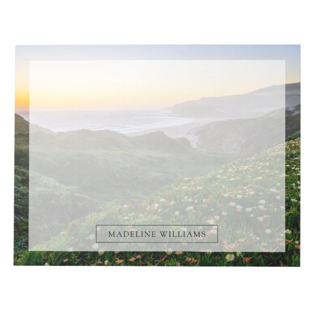 Flowers | Santa Cruz California Notepad (Front)