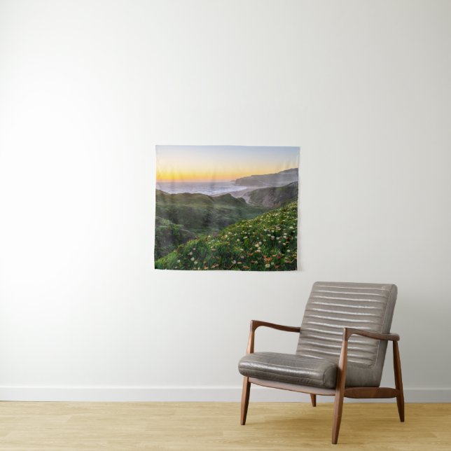 Flowers | Santa Cruz California Tapestry (In Situ (Horizontal))