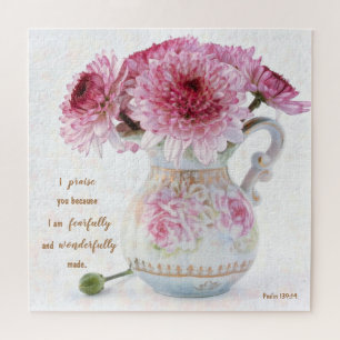 Flowers & Scripture Jigsaw Puzzle