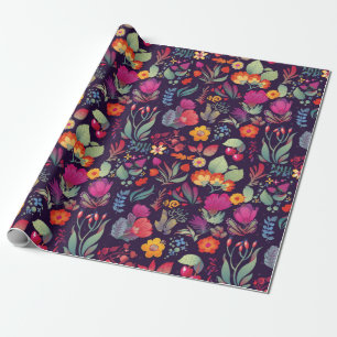 Flowers seamless pattern decorative vintage card i wrapping paper