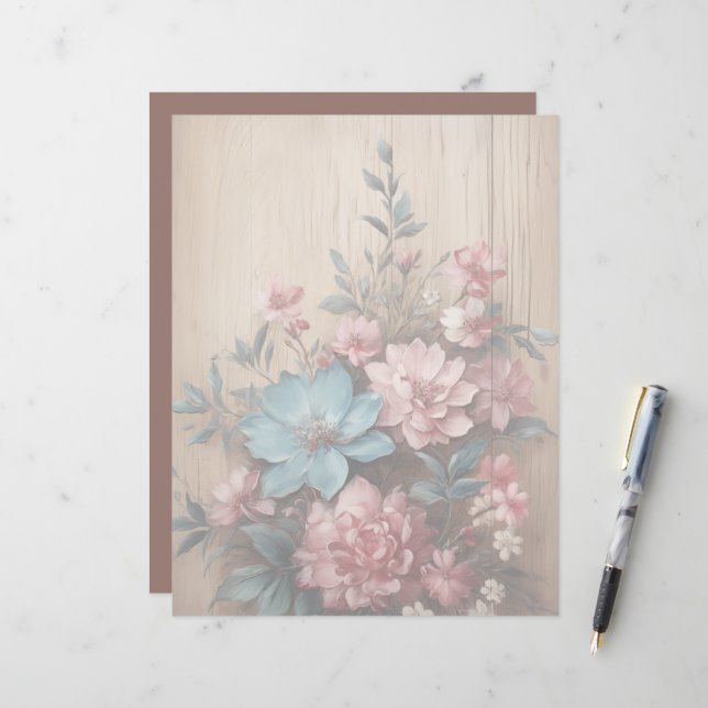 Flowers Shadow Soft light background (Front/Back In Situ)