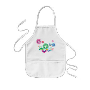 Flowers & Shapes Kids Apron