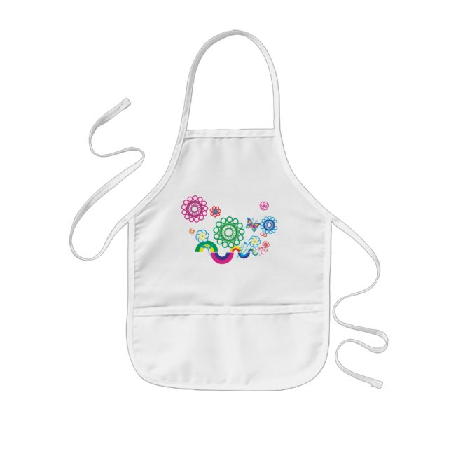 Flowers & Shapes Kids Apron (Front)