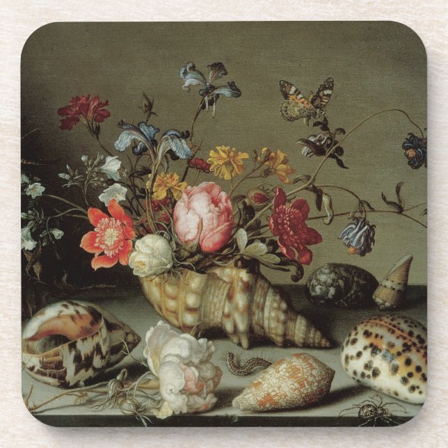 Flowers, Shells and Insects Balthasar van der Ast Coaster (Front)