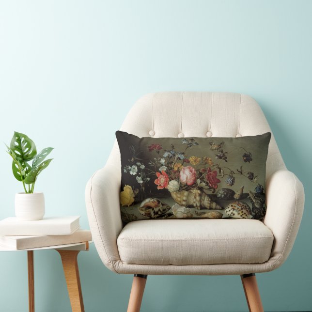 Flowers, Shells and Insects Balthasar van der Ast Lumbar Cushion (Chair)