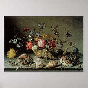 Flowers, Shells and Insects Balthasar van der Ast Poster