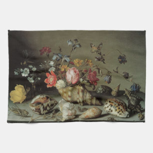 Flowers, Shells and Insects Balthasar van der Ast Tea Towel