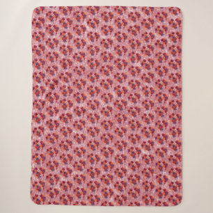 Flowers Sherpa Blanket