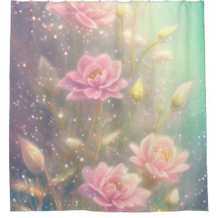 flowers shower curtain