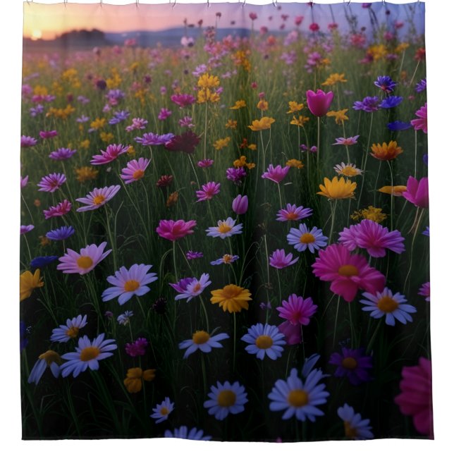 Flowers Shower Curtain (Front)