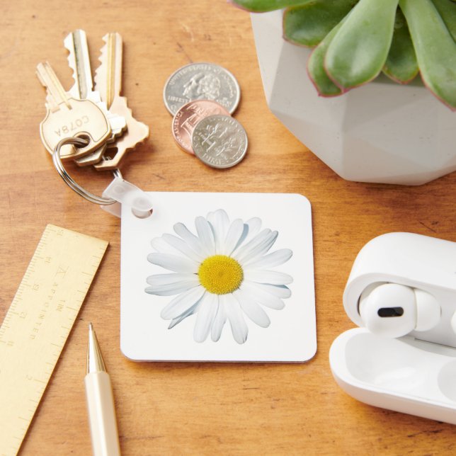 Flowers | Single Daisy Key Ring (Desk)