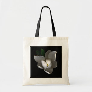 Flowers   Single White Magnolia Blossom Tote Bag