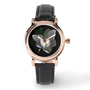 Flowers Single White Magnolia Blossom Watch