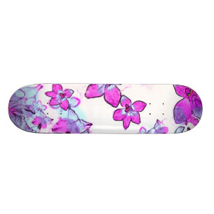 flowers skateboard