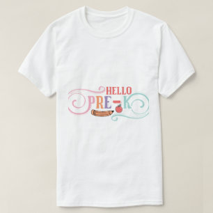 Flowers Solid and Outline T-Shirt