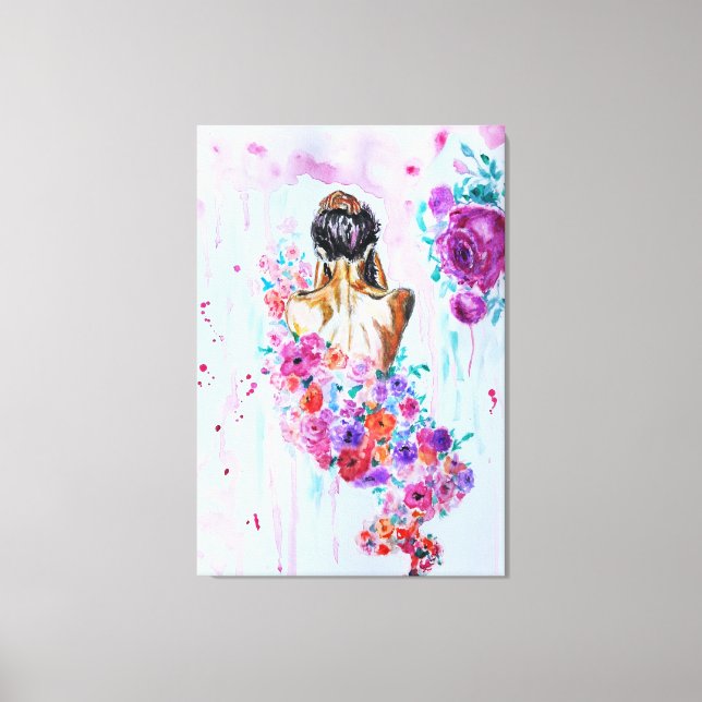 Flowers Soul Canvas Print (Front)