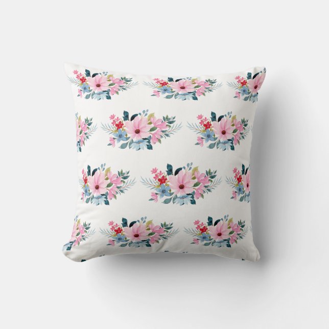 Flowers speak the language of love cushion (Front)