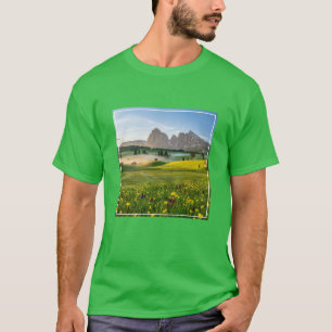 Flowers Spring Alpe di Siusi Langkofel T-Shirt