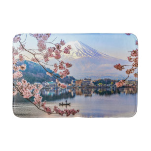Flowers Spring Cherry Blossoms Japan Bath Mat
