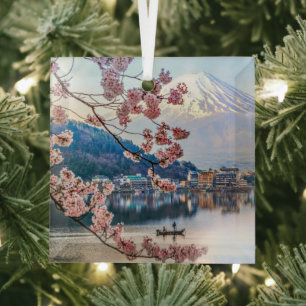 Flowers   Spring Cherry Blossoms Japan Glass Tree Decoration