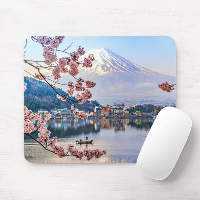 Flowers | Spring Cherry Blossoms Japan Mouse Mat (With Mouse)