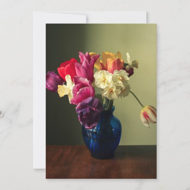 Flowers | Spring Flower Bouquet Thank You Card (Front)