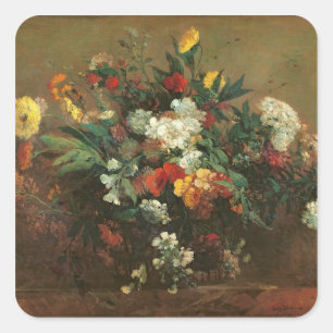 Flowers Square Sticker