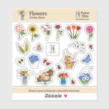 Flowers Sticker Sheet