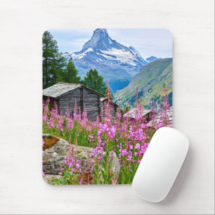 Flowers Summer Matterhorn Switzerland Mouse Mat