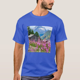 Flowers   Summer Matterhorn Switzerland T-Shirt