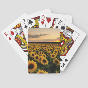 Flowers   Sunflower Field Playing Cards