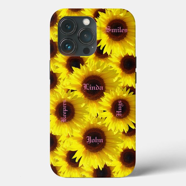 Flowers Sunflower Love Case-Mate iPhone Case (Back)