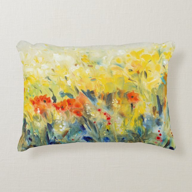 Flowers Sway II Decorative Cushion (Front)