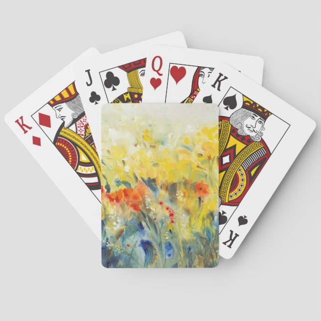 Flowers Sway II Playing Cards (Back)