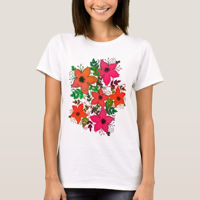 Flowers  T-Shirt (Front)