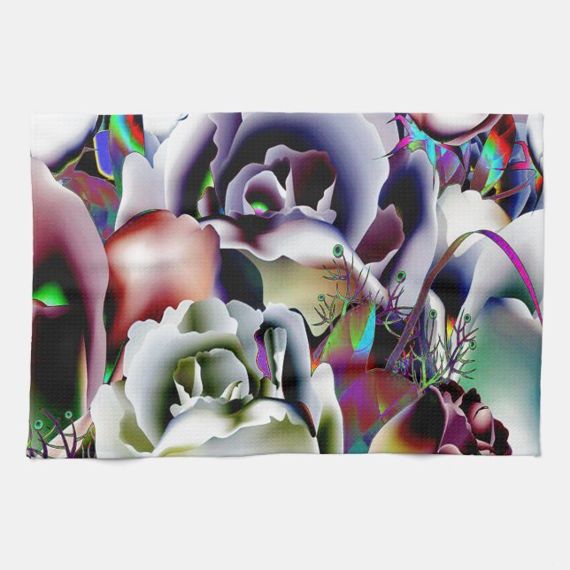 Flowers Tea Towel (Horizontal)