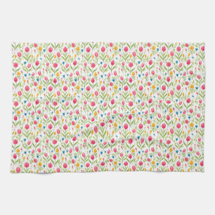 Flowers Teach Us Patience Tea Towel