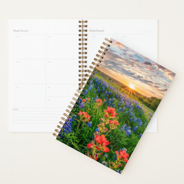 Flowers | Texas Bluebonnets & Indian Paintbrush Planner (Display)
