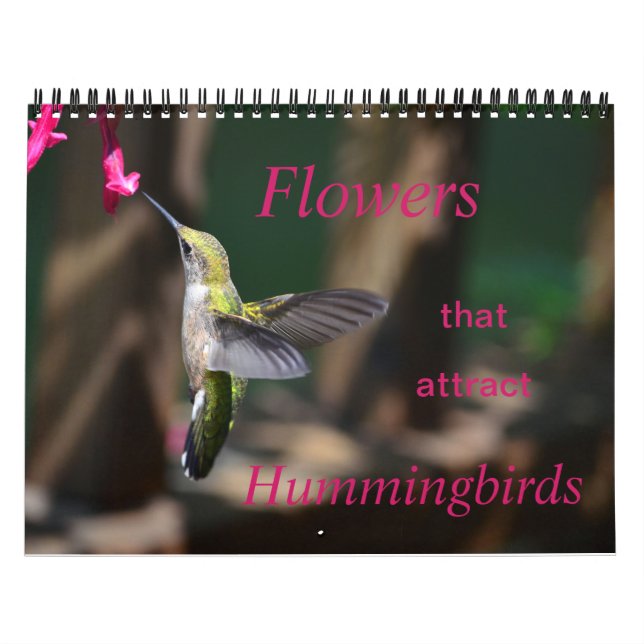 Flowers that attract Hummingbirds Calendar (Cover)