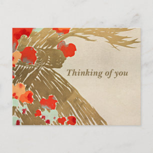 Flowers, Thinking of You Postcard